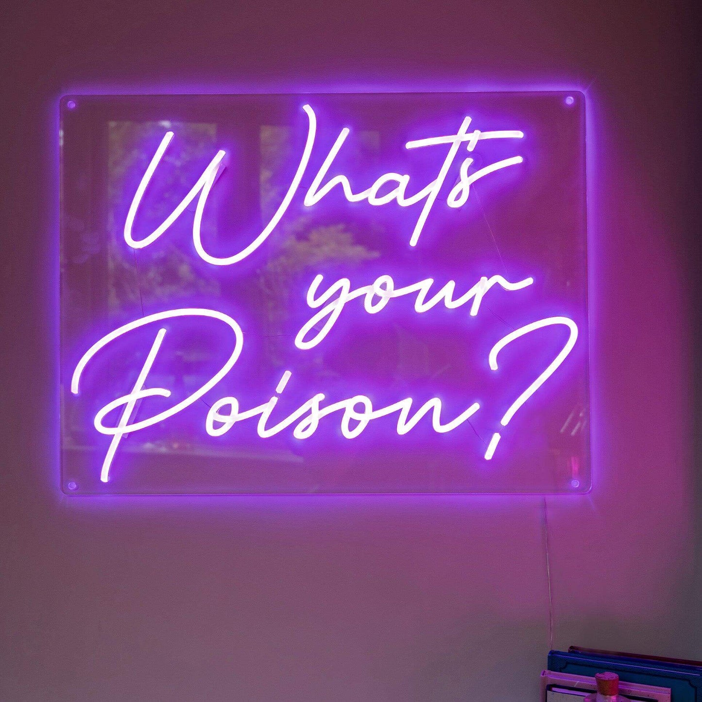 WHAT'S YOUR POISON? - Little Rae Neon Signs