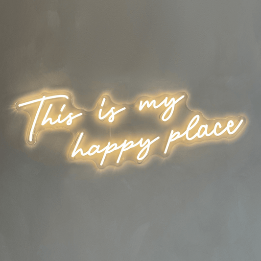 THIS IS MY HAPPY PLACE - Little Rae Neon Signs