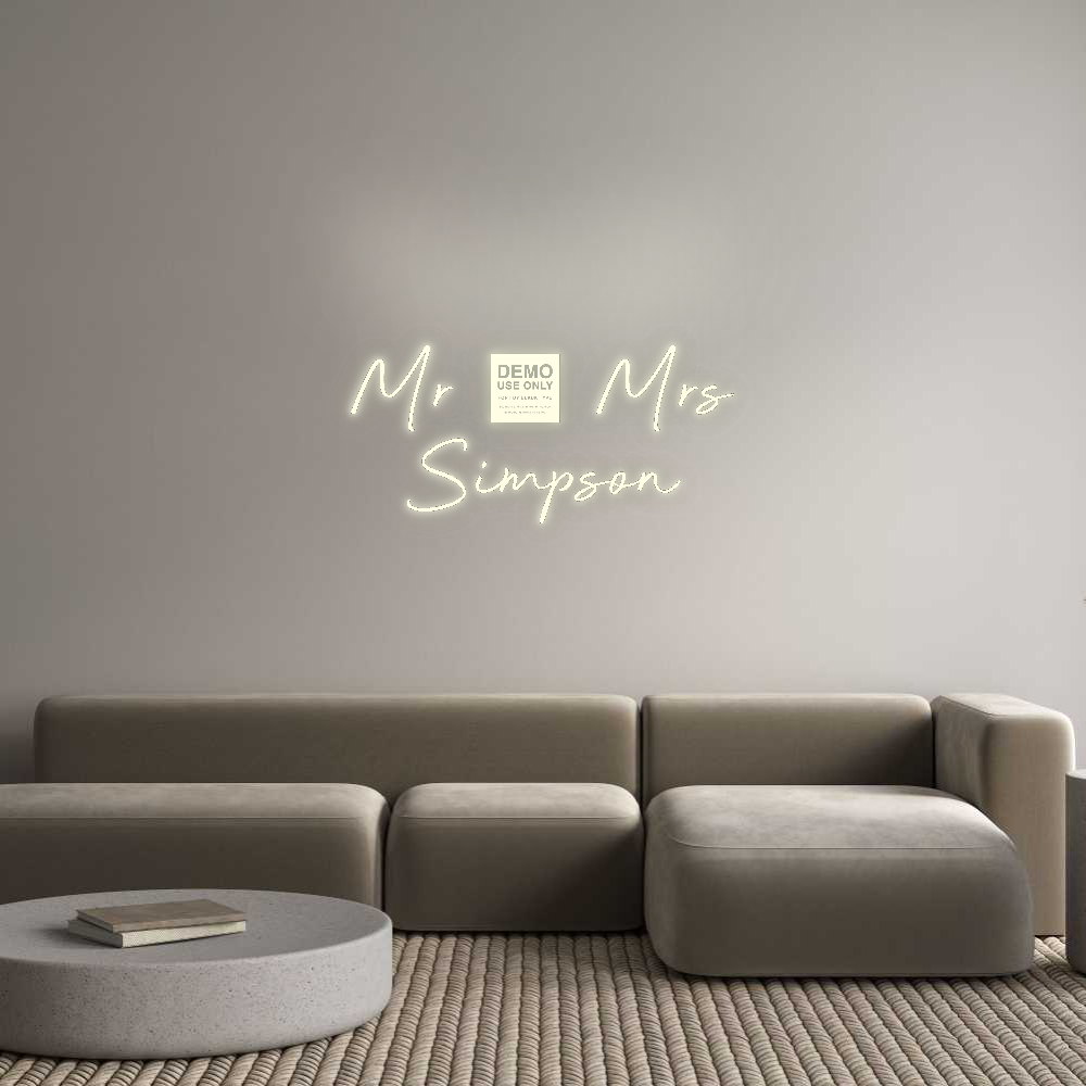 Custom Neon: Mr & Mrs
Sim...