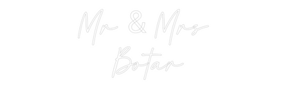 Custom Neon: Mr & Mrs
 Bo...