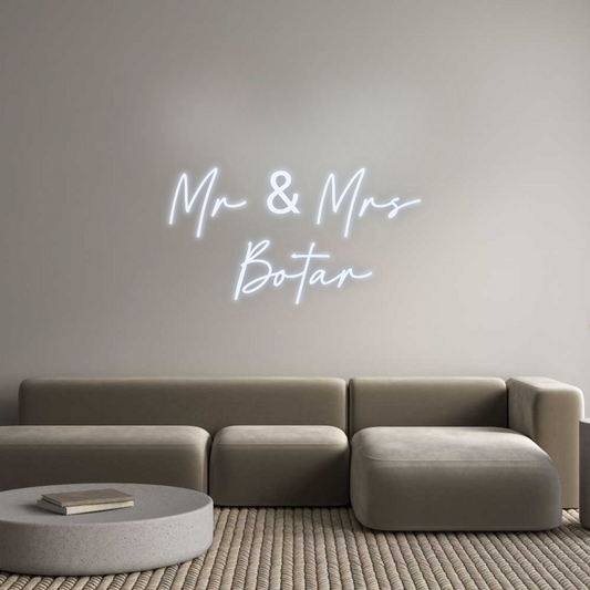 Custom Neon: Mr & Mrs
 Bo...