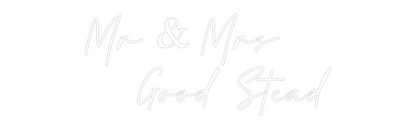 Custom Neon: Mr & Mrs 
  ...