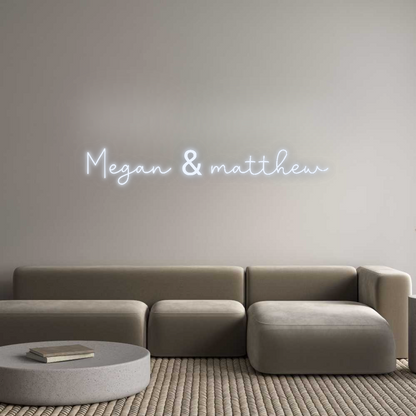 Custom Neon: Megan & matthew