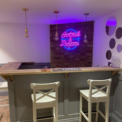 Cocktails and Dreams Neon Sign