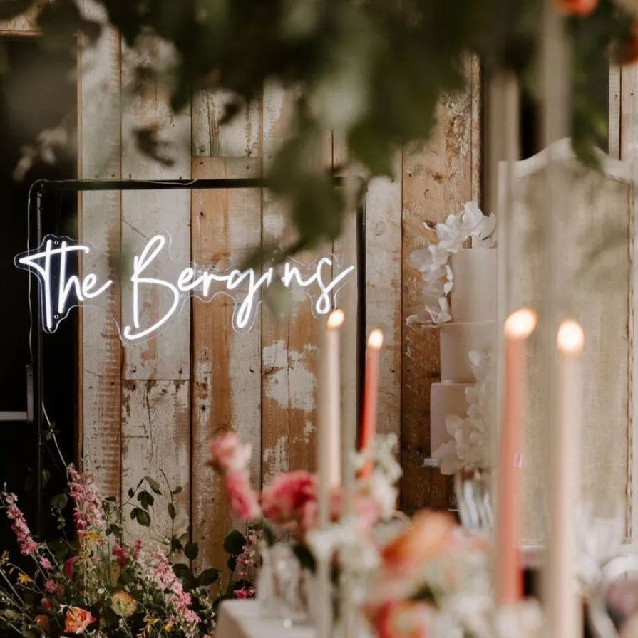 Personalised Wedding Neon Sign 