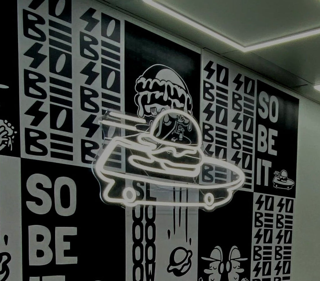 custom neon logo sign
