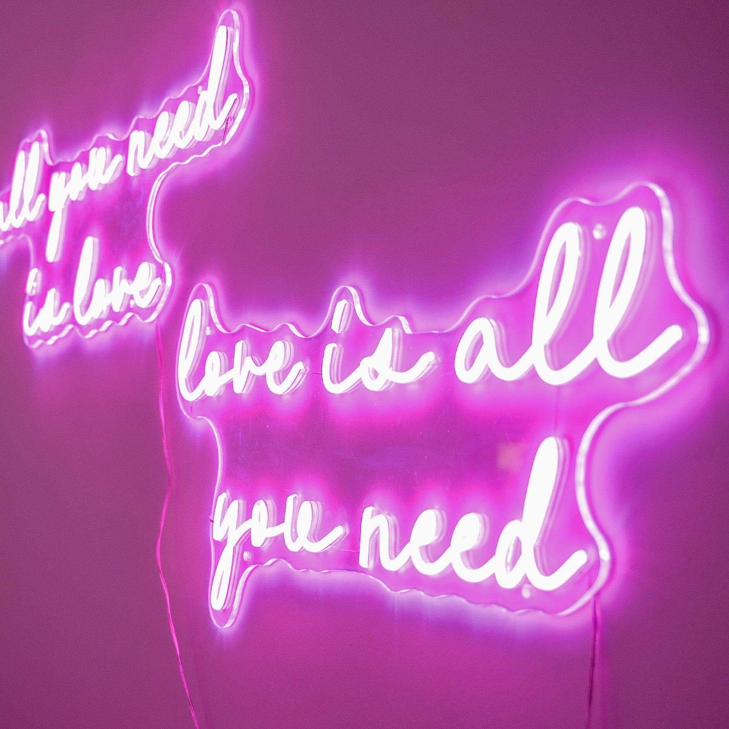 ALL YOU NEED IS LOVE, LOVE IS ALL YOU NEED - Little Rae Neon Signs