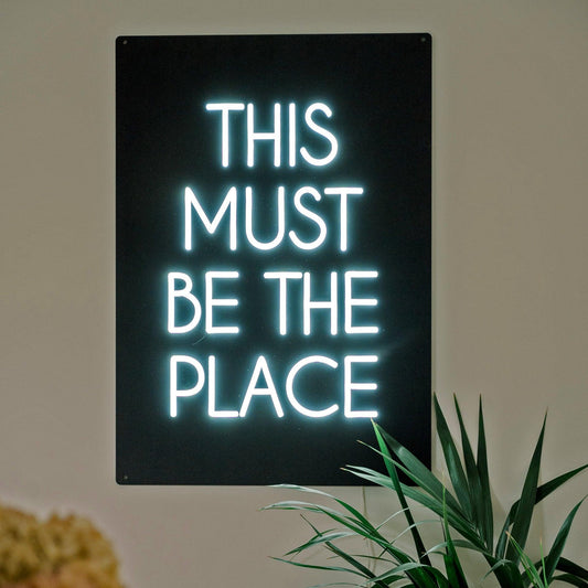 THIS MUST BE THE PLACE - Little Rae Neon Signs