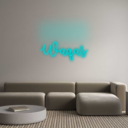 Custom Neon: Waqas