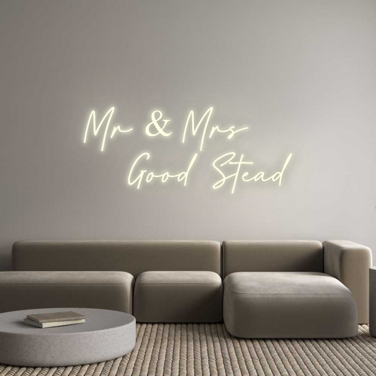 Custom Neon: Mr & Mrs 
  ...