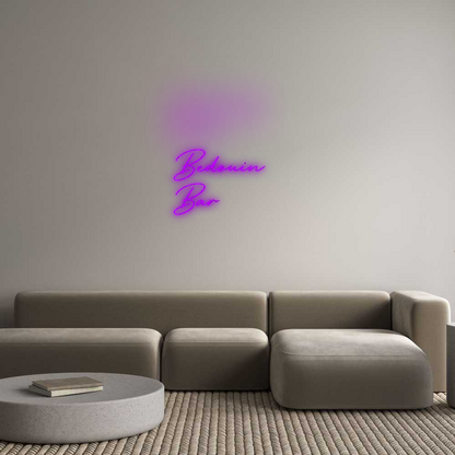 Custom Neon: Bedouin 
Bar