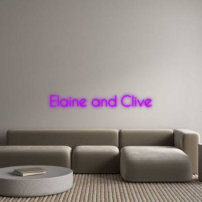Custom Neon: Elaine and Cl...